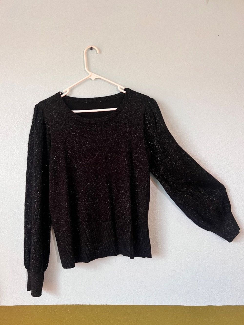 Comfy black sparkle sweater